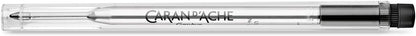 Caran d'Ache Goliath - Cartuccia di refill per penna a sfera, media, nero