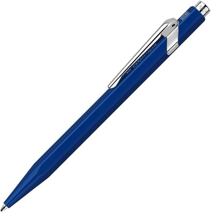 Caran d'Ache 849 Metal Range Ball Pen - Metal Sapphire Blue, inchiostro blu