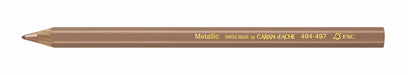 Caran d'Ache Maxi 0494.497 Colouring Pencil Metallic Bronze Size: Approx. 14 cm