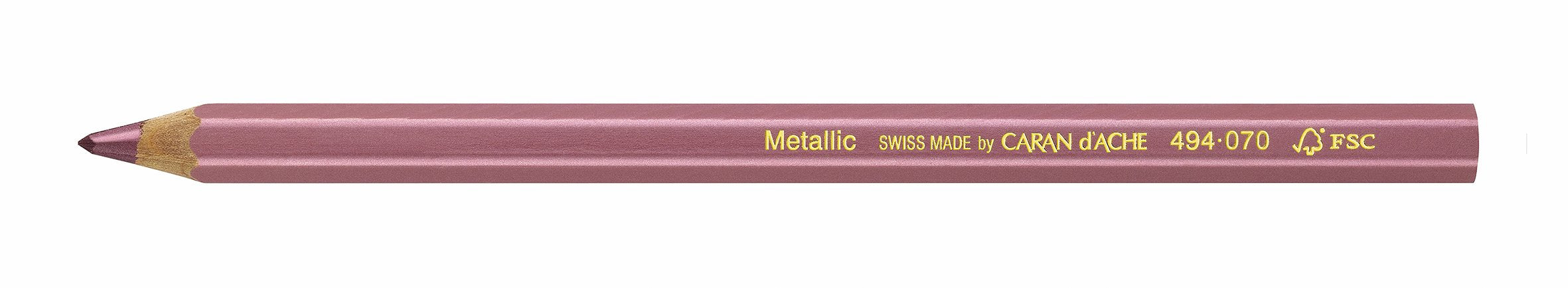 Caran d'Ache Metallic Pencil Pink (494.070