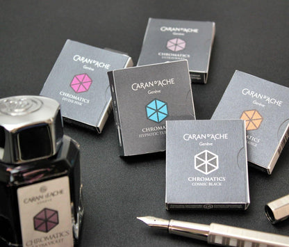Caran d'Ache CD8021.009 Ink Cartridges - Cosmic Black (Pack of 6)