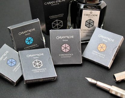 Caran d'Ache CD8021.009 Ink Cartridges - Cosmic Black (Pack of 6)
