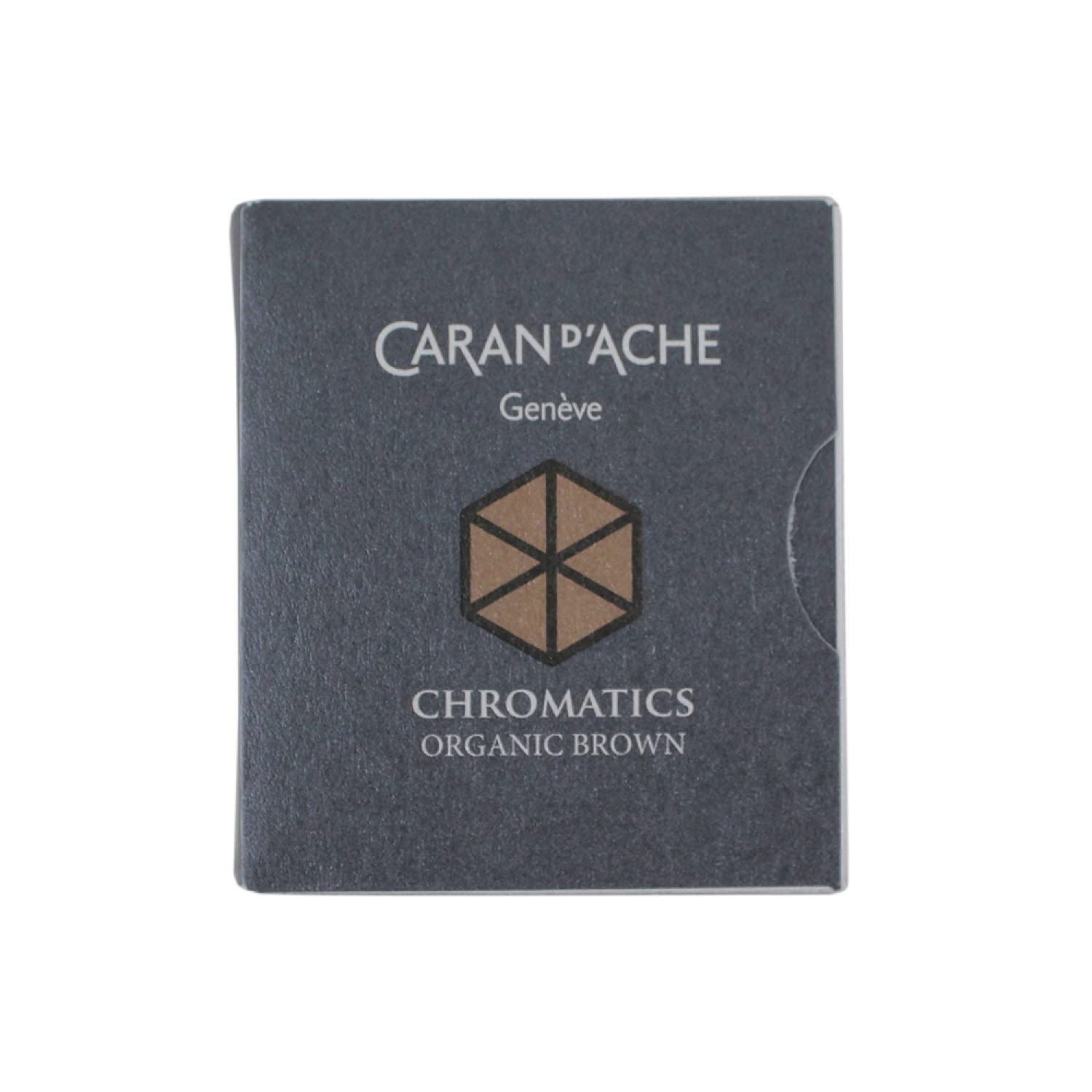 Caran d'Ache CD8021.049 Ink Cartridges - Organic Brown (Pack of 6