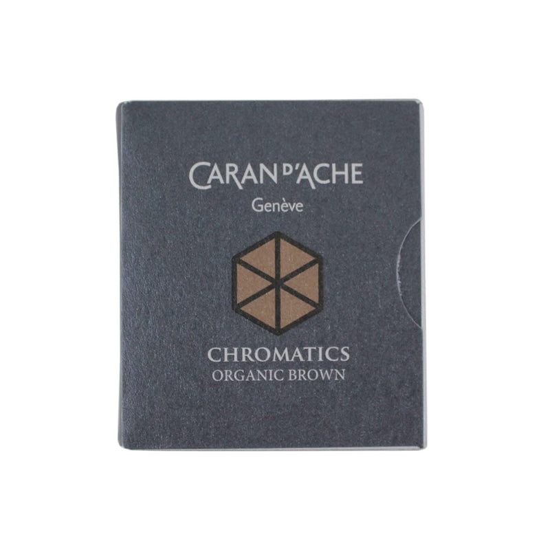 Caran d'Ache CD8021.049 Ink Cartridges - Organic Brown (Pack of 6