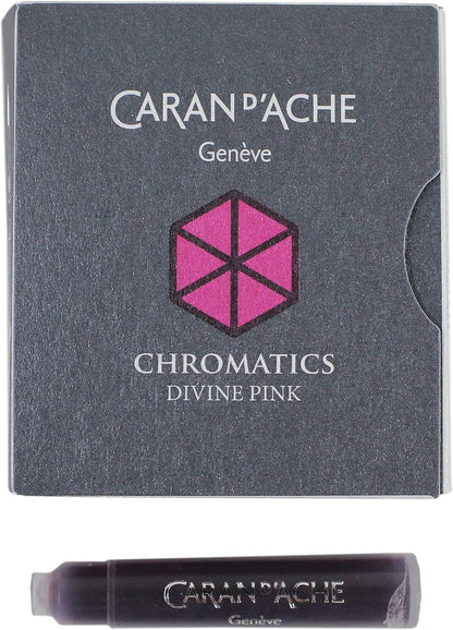 Caran d'Ache CD8021.08 Ink Cartridges - Divine Pink (Pack of 6