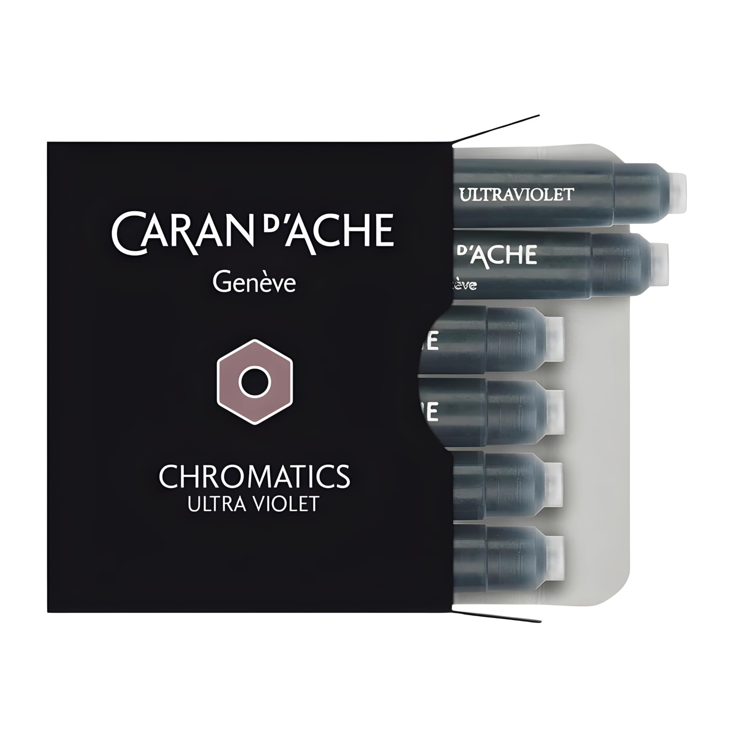 Caran d'Ache CD8021.099 Ink Cartridges - Ultraviolet (Pack of 6