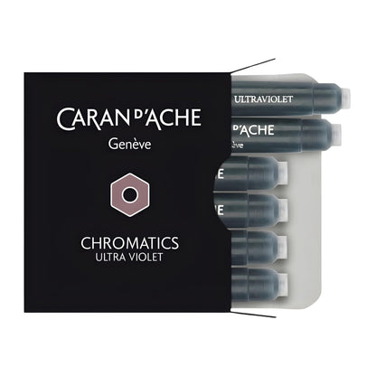Caran d'Ache CD8021.099 Ink Cartridges - Ultraviolet (Pack of 6
