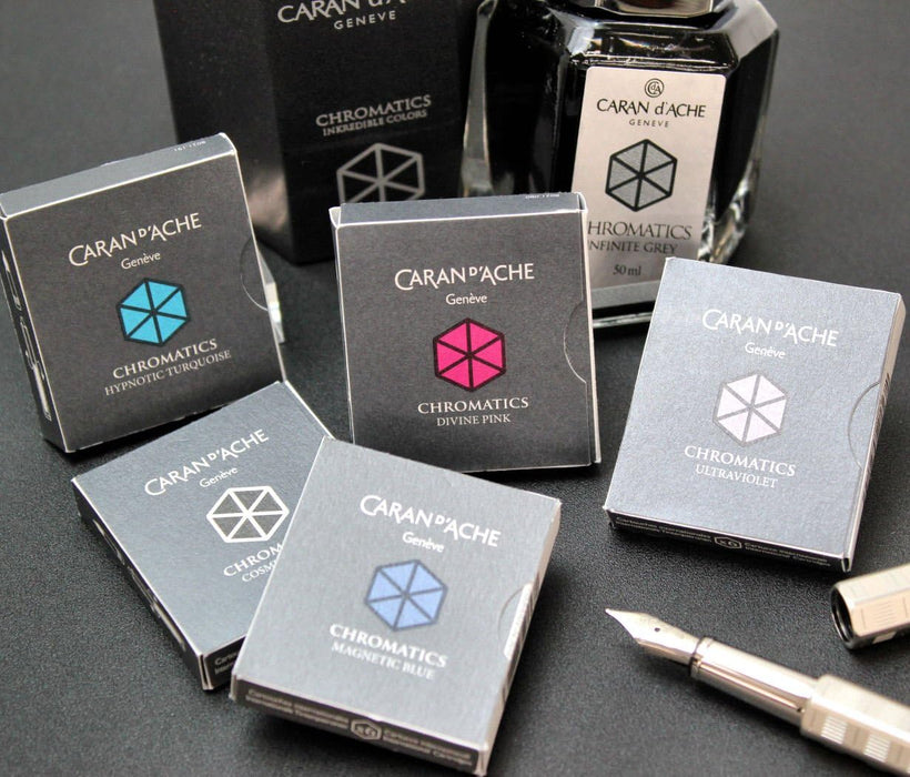 Caran d'Ache CD8021.149 Ink Cartridges - Magnetic Blue (Pack of 6)