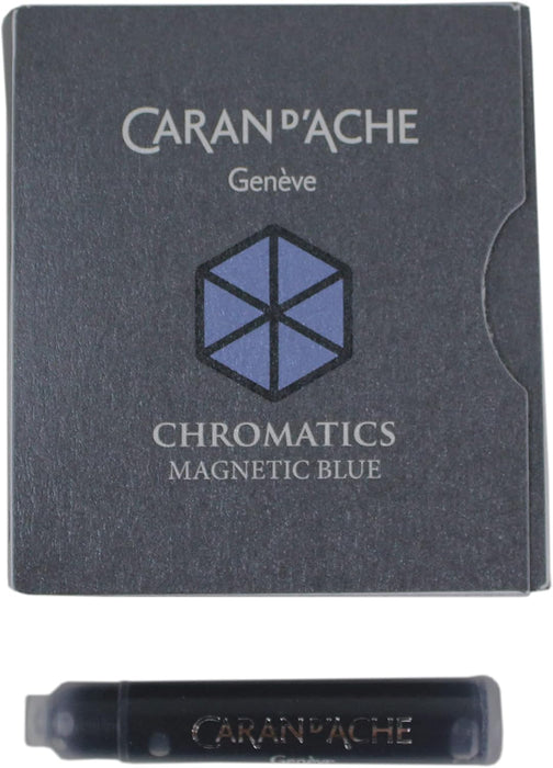 Caran d'Ache CD8021.149 Ink Cartridges - Magnetic Blue (Pack of 6)