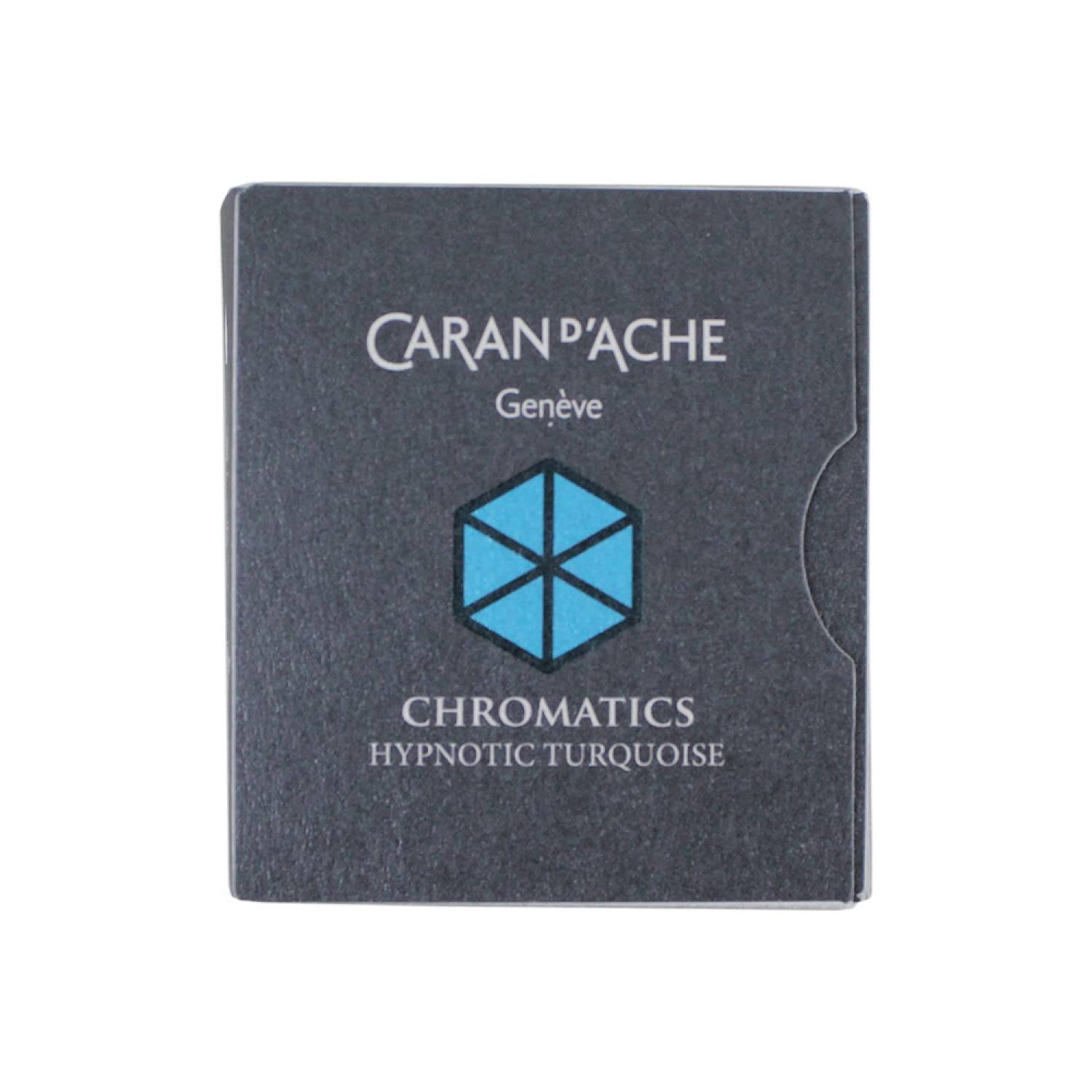 Caran d'Ache CD8021.191 Ink Cartridges - Hypno Turquoise (Pack of 6