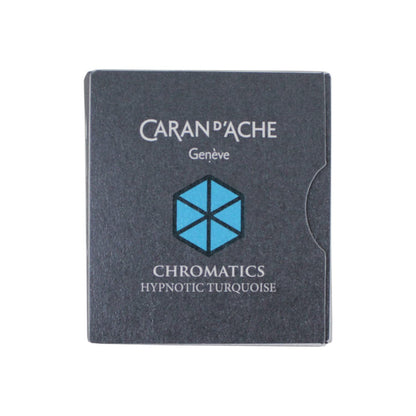 Caran d'Ache CD8021.191 Ink Cartridges - Hypno Turquoise (Pack of 6