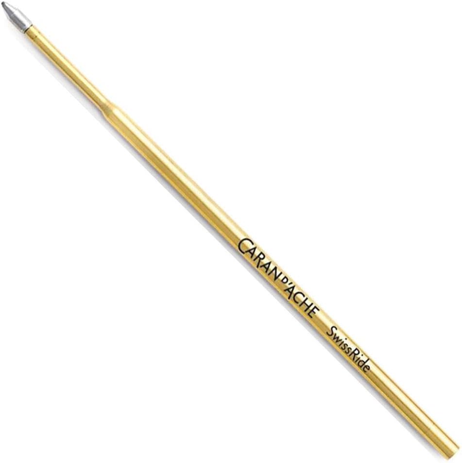 Caran d'Ache d´Ache Swissride 8522.000 Refill for Ballpoint Pen 888 Gold, Writing Colour: Blue, Line Width: Medium, 12 cm