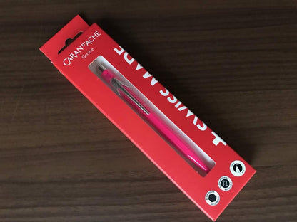 Kalandish 0849-690 Ballpoint Pen, Oil-based, 849 Collection, Fluorescent Pink, 0849-690, Caran d'ACHE Gore Cartridge