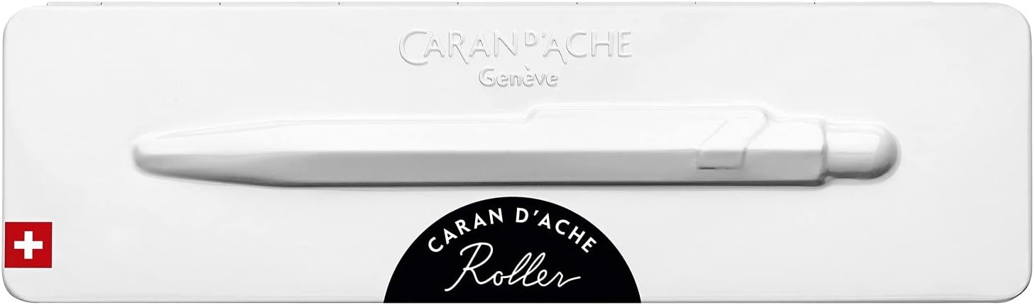 Caran d'Ache 849 Popline 0846.509 Ballpoint Pen with Case Black Lacquered Line Width M Font Colour Black Length 12.5 cm