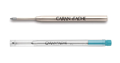 Caran d’Ache – Recambio Goliath para Bolígrafos Ballpoint Pen 849 con Punta de Acero Inoxidable Media M (Turquesa)