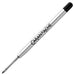 Caran D'Ache – Recambio Roller Reemplazable para Bolígrafos Retráctiles de Bola, Escritura suave y Secado Rápido, Recambio de Punta Media M (Negro)