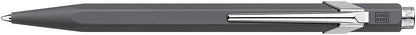 Caran d’Ache – Bolígrafo Ballpoint 849 Classic Line Retráctil de Aluminio con diseño en forma hexagonal (Color Gris Antracita