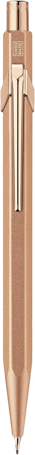 Caran d'Ache 844 Mechanical Pencil 0.7MM - Brut Rosé in Slimpack Case, Pink, One Size