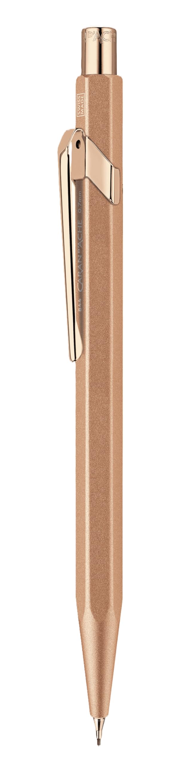 Caran d'Ache 844 Mechanical Pencil 0.7MM - Brut Rosé in Slimpack Case, Pink, One Size