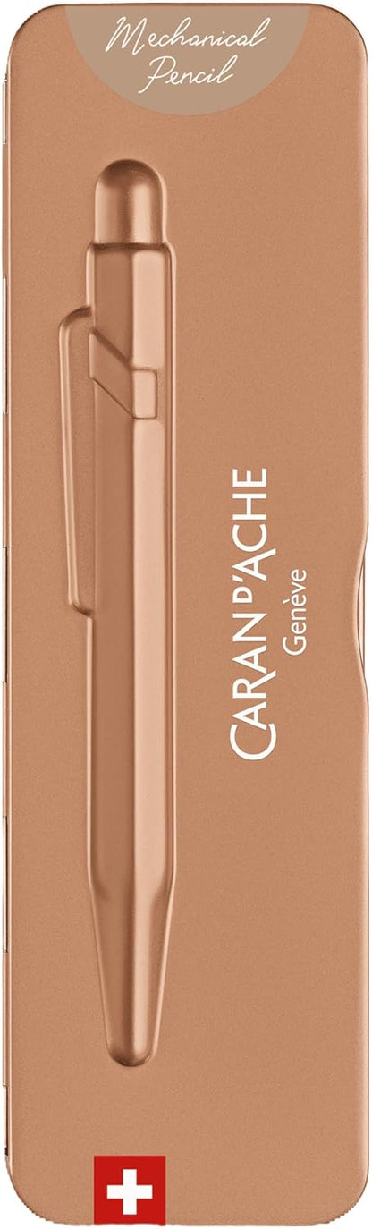 Caran d'Ache 844 Mechanical Pencil 0.7MM - Brut Rosé in Slimpack Case, Pink, One Size