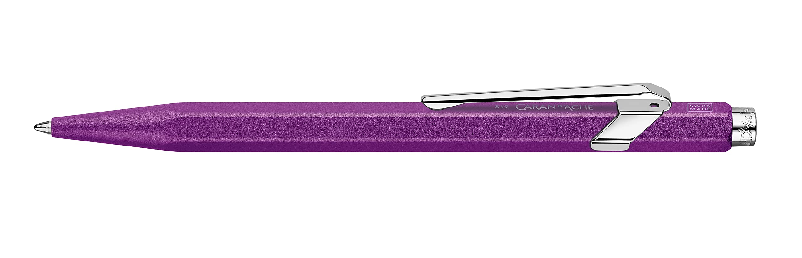 Caran d'Ache Ballpoint Pen 849 Colormat-X Violet, Pack of 1