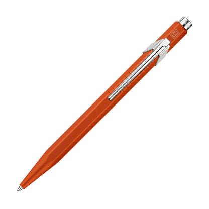 Caran d’Ache – Bolígrafo Ballpoint 849 Colormat-X Line Retráctil de Aluminio con diseño en forma hexagonal (Color Naranja)