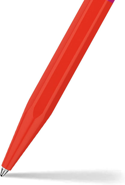 Caran D'Ache Ballpoint pen 849 Paul Smith Warmred/Melrosepink, black M refill, in slimpack
