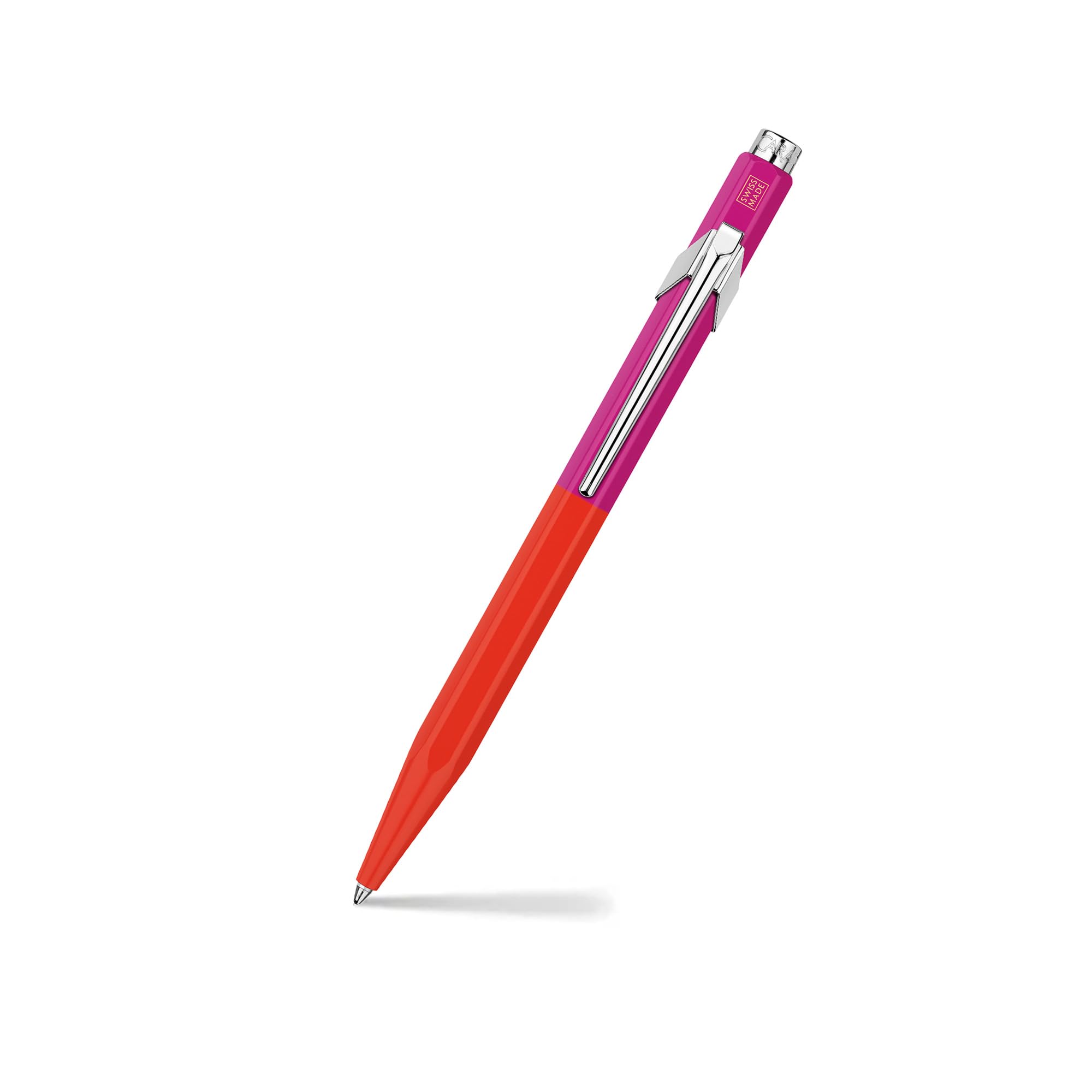 Caran D'Ache Ballpoint pen 849 Paul Smith Warmred/Melrosepink, black M refill, in slimpack