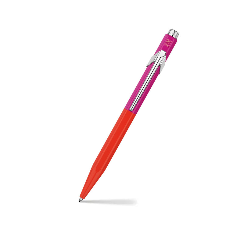 Caran D'Ache Ballpoint pen 849 Paul Smith Warmred/Melrosepink, black M refill, in slimpack