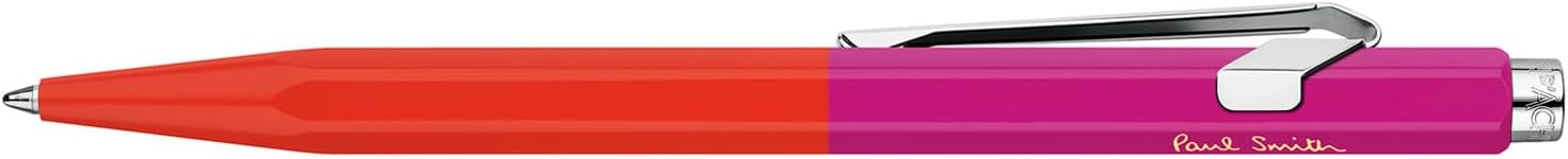Caran D'Ache Ballpoint pen 849 Paul Smith Warmred/Melrosepink, black M refill, in slimpack