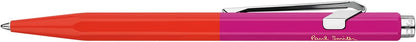 Caran D'Ache Ballpoint pen 849 Paul Smith Warmred/Melrosepink, black M refill, in slimpack