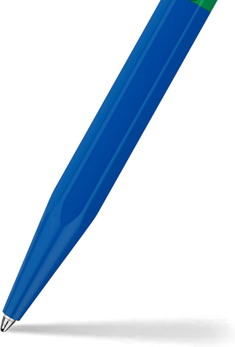 Caran D'Ache Ballpoint pen 849 Paul Smith Cobalt/Emerald, black M refill, in slimpack