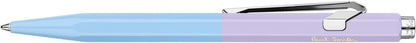 Caran D'Ache Ballpoint pen 849 Paul Smith Skyblue/Lavender, black M refill, in slimpack