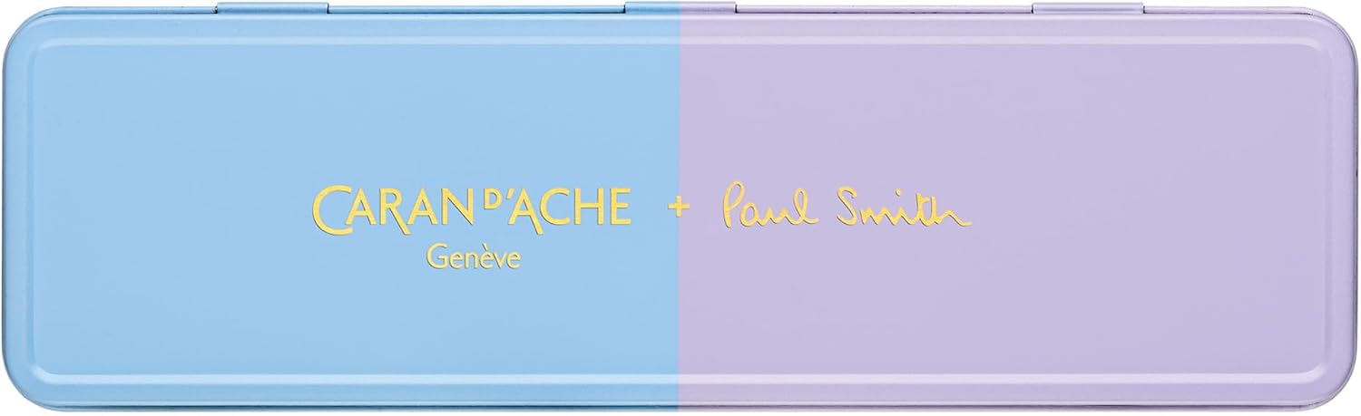 Caran D'Ache Ballpoint pen 849 Paul Smith Skyblue/Lavender, black M refill, in slimpack