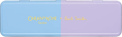 Caran D'Ache Ballpoint pen 849 Paul Smith Skyblue/Lavender, black M refill, in slimpack