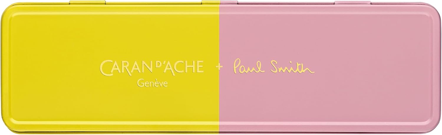 Caran D'Ache Ballpoint pen 849 Paul Smith Chartreuse/Rose, black M refill, in slimpack