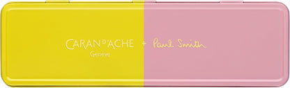 Caran D'Ache Ballpoint pen 849 Paul Smith Chartreuse/Rose, black M refill, in slimpack