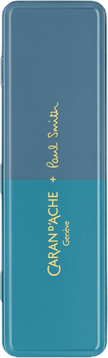 Caran d'Ache Paul Smith V4 - Portamine, in acciaio ciano