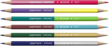 Caran d'Ache Pack de 6 lápices bicolor CLAIM YOUR STYLE - Edición especial/ref. 1284.506