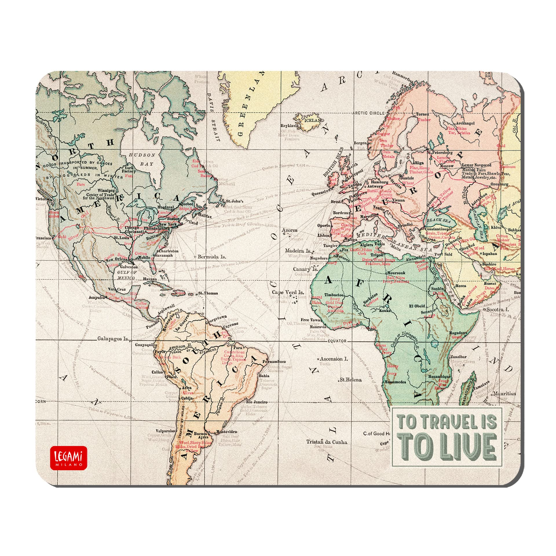 LEGAMI – Mouse Pad – Map Design