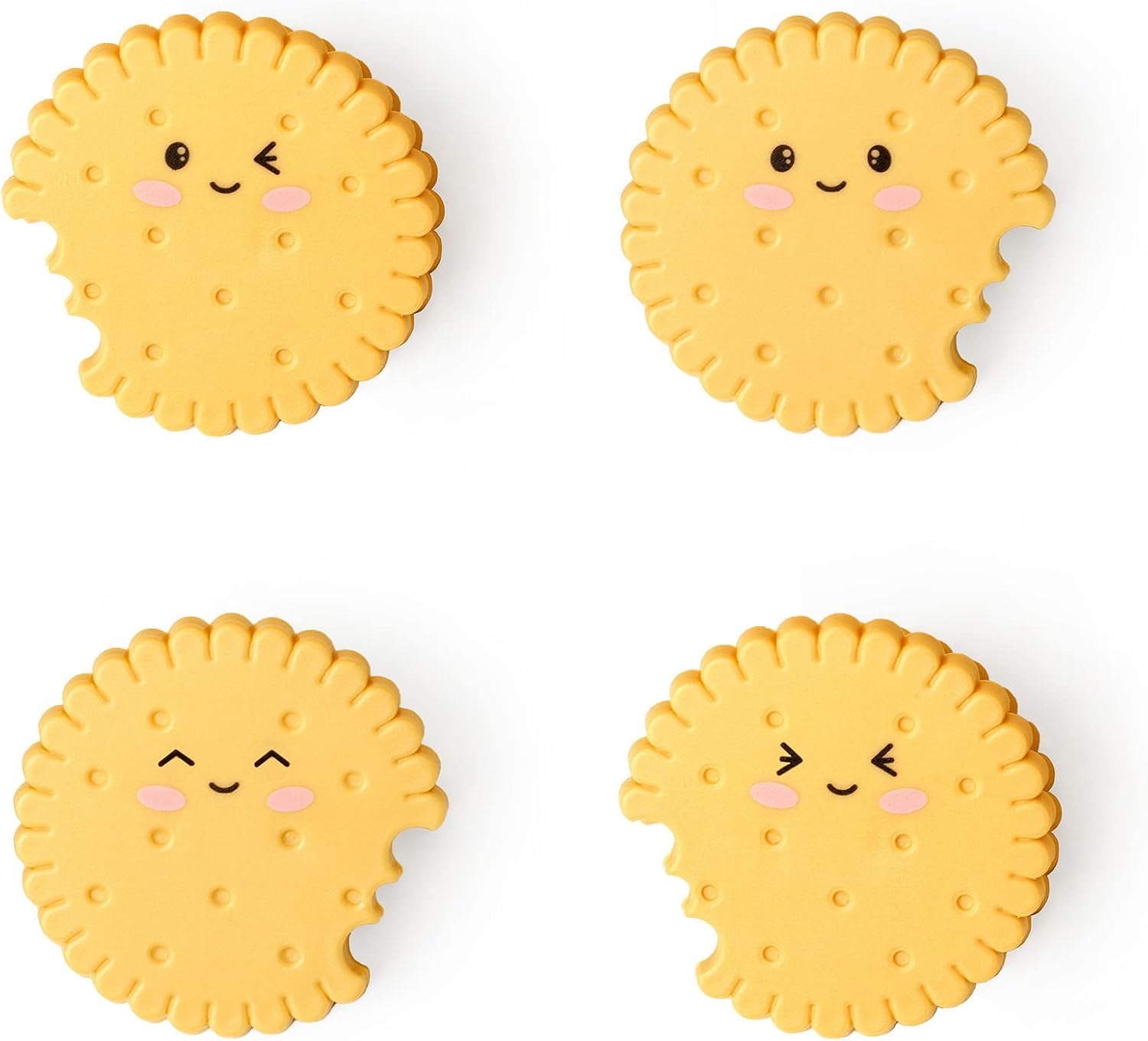 Legami Set of 4 Clips Pack, to Close Packages, 5x5 cm, Cookie Theme, One Size