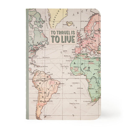 Legami - Quaderno a Righe, Foglio A6, Small, 9x13,5 cm, Tema Travel, Carta Certificata FSC® (FSC-C154586), Carta Bianca 100 g/m², a Prova di Trasparenza
