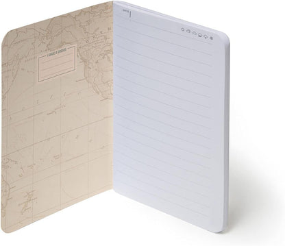 Legami - Quaderno a Righe, Foglio A6, Small, 9x13,5 cm, Tema Travel, Carta Certificata FSC® (FSC-C154586), Carta Bianca 100 g/m², a Prova di Trasparenza