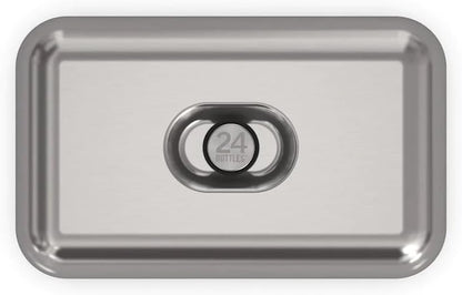 24 Bottles - Lunch Box - Brushed Steel (24B272
