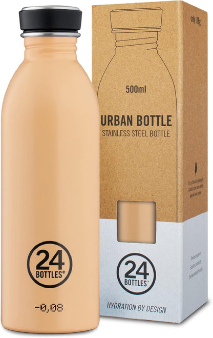 24Bottles Urban - 1L/500ml/250ml Water Bottle, Water Bottle with 100% Tight Closure, Eco BPA-Free Stainless Steel Drinking Bottles