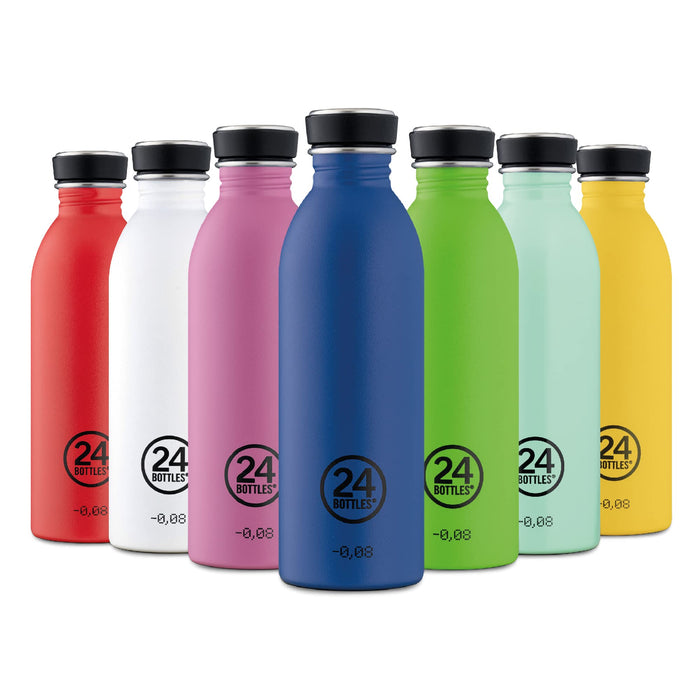 24Bottles Urban - 1L/500ml/250ml Water Bottle, Drinking Bottle with 100% Tight Closure, Eco BPA-Free Stainless Steel Drinking Bottles  (Desert Sand, 500 ml)