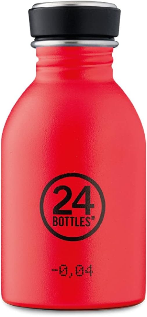 24BOTTLES Urban Bottle - 1 Litre, 500 ml, 250 ml, Thermos Bottle with Lid 100% Airtight Eco Friendly BPA Free Stainless Steel with Italian Design