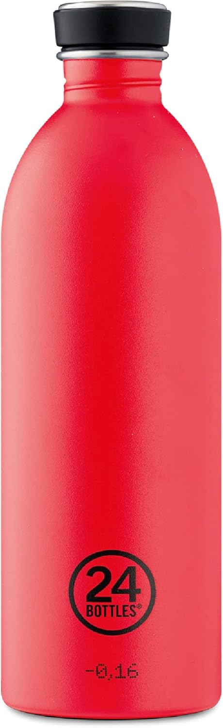 24Bottles Urban - 1L/500ml/250ml Water Bottle, Water Bottle with 100% Tight Closure, Eco BPA-Free Stainless Steel Drinking Bottles