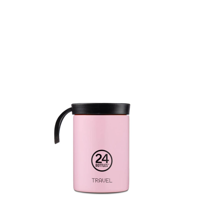 24 Bottles Insulated Travel Snack Pot, 350 ml, Candy Pink