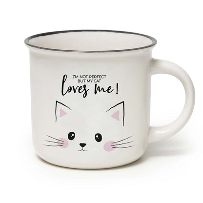 Legami Cup-Puccino Cat Mug, Bone China, Multicoloured, 350 ml